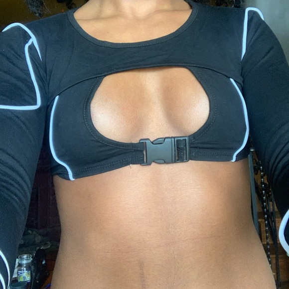 Long sleeve crop top - Picture 2 of 2